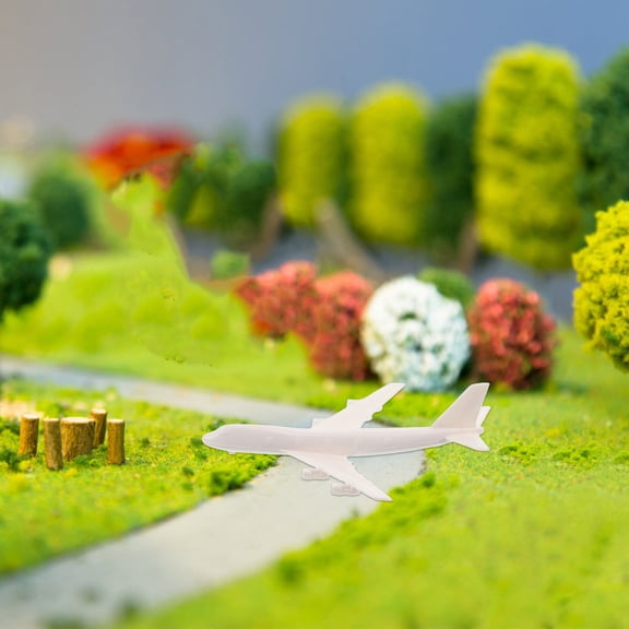 Masteelf 1/300 Scale Plastic Aircraft Model Plane Figurine for Airport Scene Display and Collectible Decor