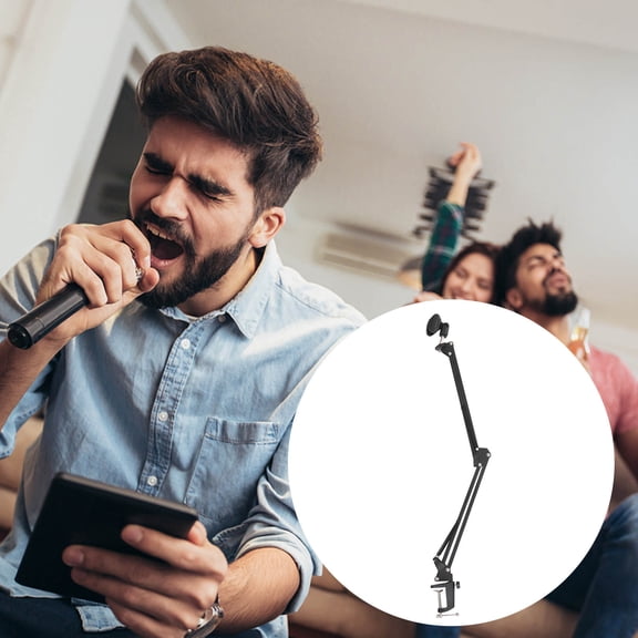 Masteelf  Microphone Stand Wall Mount for Condenser Microphones Black