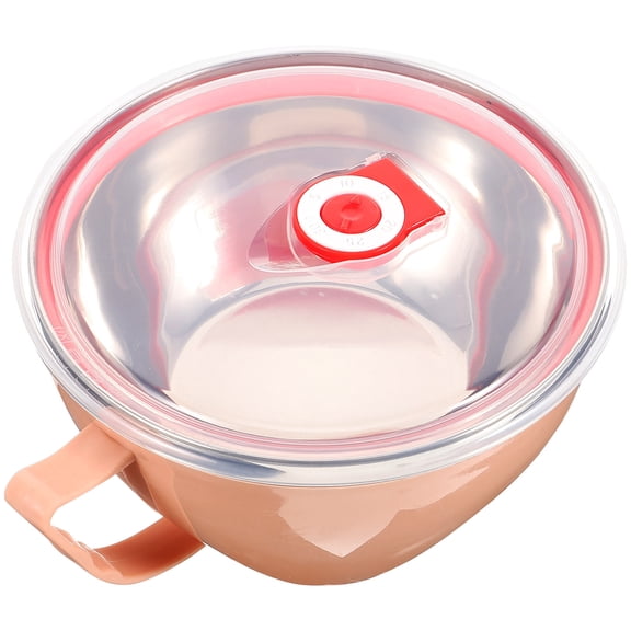 Masteelf  Microwave Food Stainless Steel Soup Bowl Great for Office