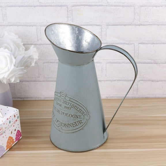 Masteelf  Milk Jug Vase Decorative Flower Pot Rustic Primitive Wedding Party Decoration