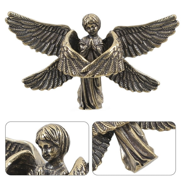 HEATSHAKING Miniature Statue Elegant Angel Figurine Golden 1Set Various Settings
