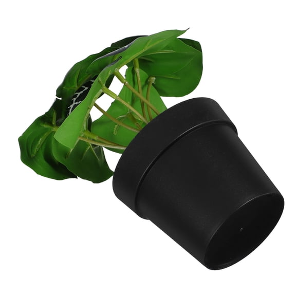 Masteelf Mini Artificial Plants Faux Greenery Tiny Potted Decor for Office Desk Home Realistic Green Leaves Decorative Ornament