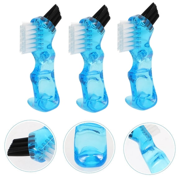Masteelf Mini DoubleSided Dental Brush Set for Cleaning with Durable PP Fiber, 3 Pieces