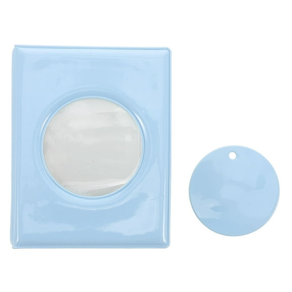 Masteelf Mini Kpop Photocard Holder Book 3 Inch Hollow Photocard Id Holder Photocard Binder With Pockets Photo Album Folder Clear Photocard Sleeves For Business Card Or Picture Sky-blue