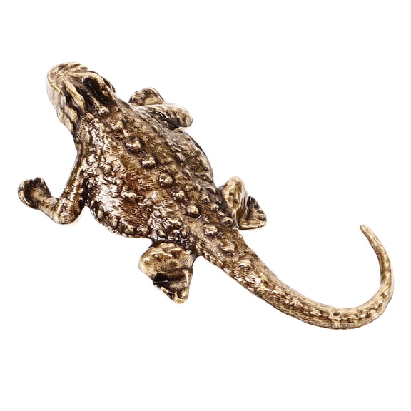 Masteelf Mini Lizard Figurine Little Reptile Animal Model Decor Desktop Lizard Statue Animal Tea Pet