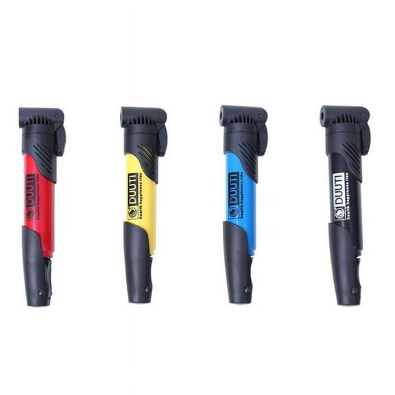 Masteelf Mini Portable High-Strength Plastic Air Pump, Super Lightweight Air Inflator for Tires, Sports , and More (Yellow)