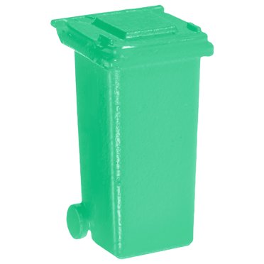 5Pcs Colorful 1:12 Scale Miniature Trash Cans - Dollhouse Accessories & Scene Decor
