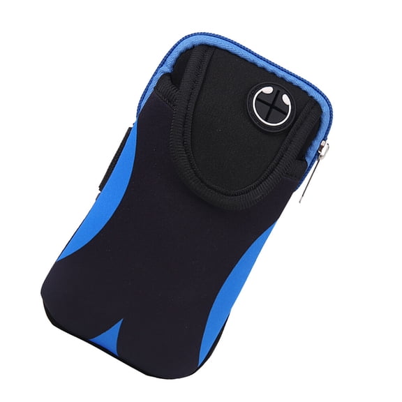 Masteelf Mobile Phone Bag Key Holder Package Armband Gym Cell Fitness Blue
