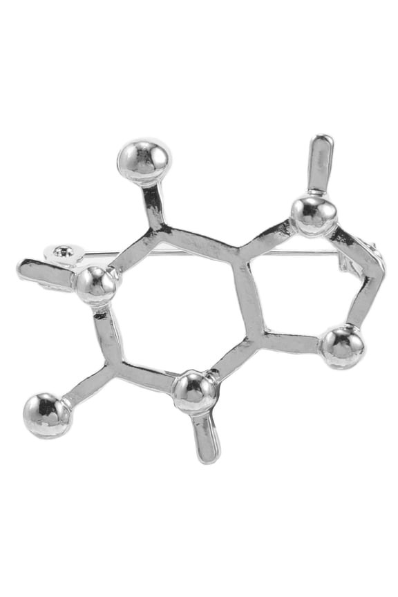 Molecular Structure Badge Pin For Biology And Chemistry Enthusiasts Elegant Science-Themed Brooch For Students And Teacher
