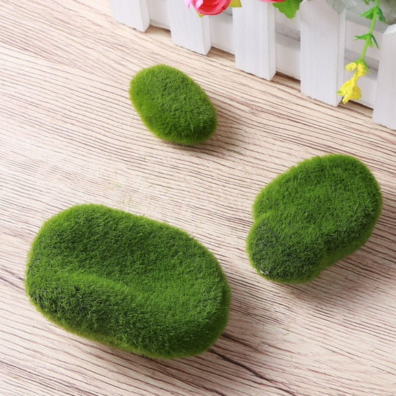 Masteelf Moss for Crafts Flocking Stones Artificial Rocks Covered