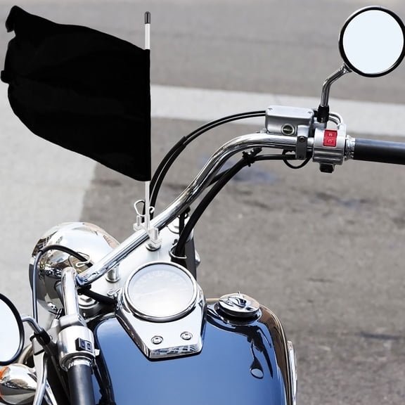Masteelf Motorcycle Flagpole Mount Flag Mounting Bracket Portable Bicycle Pole Stainless Steel Heavy Duty Flagpole for Outdoor Off Road
