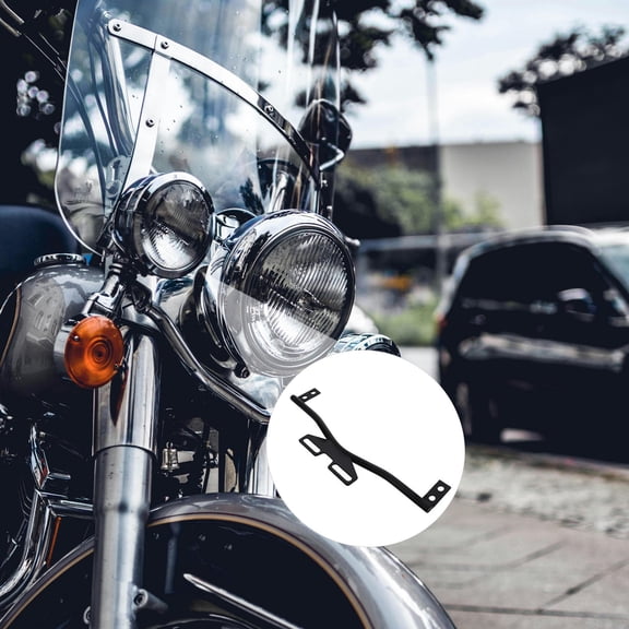 Masteelf Motorcycle Headlights Bracket Led Spotlight Mount Bar Driving Fog Passing Turn Signals Light Holder Clamp Compatible For Harley Cruiser