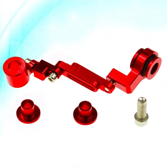 Masteelf Motorcycle Oiler Support Bracket Made of Aluminum Alloy for Pump Up Oil Machine in Red Color Fits
