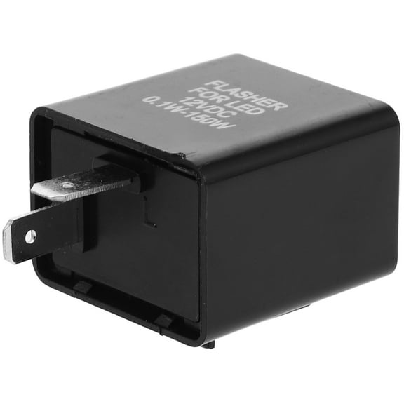 Masteelf Motorcycle Turn Signal Relay 12V 2-Pin LED Flasher Relay for Electrocar Fix Turn Signal Hyper Blink Flash Replacement LED Relay