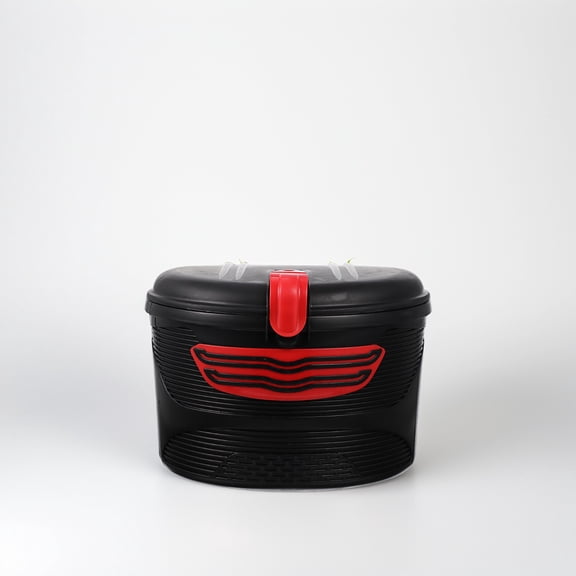 IDEANATEGRATE Bike Basket Front Adult Electric Mountain Bike Storage Basket Plastic 1Set Red