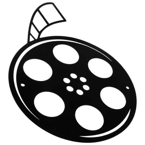 Masteelf Movie Reel Sign Wall Ornament for Home and Theater Movie Room Decor Movie Themed Party Decorations Retro Iron Sign Decoration