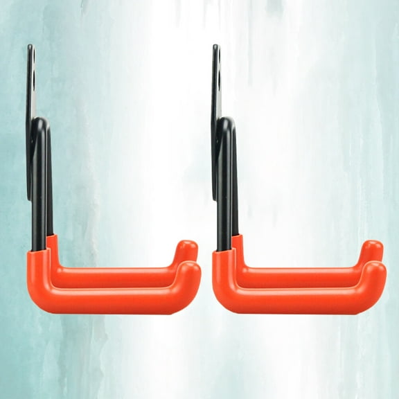 Masteelf Multi Color Heavy Duty Storage Hooks for Garage Workshop Made of Iron with Sturdy Plastic Coating 2 Pieces