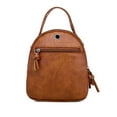 thumbnail image 1 of Masteelf Multi Compartment Backpack Suitcase Bag Short Journey Bag 19*17*10cm Brown, 1 of 8