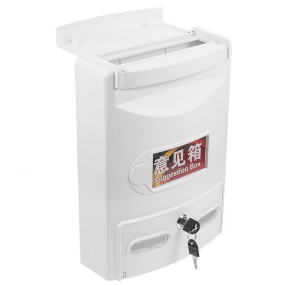 Masteelf Multi-Functional Locking Mailbox Replacement Suggestion Box Cash Document Drop Box Safe Wall Mount Suggestion Box For Privacy And Security