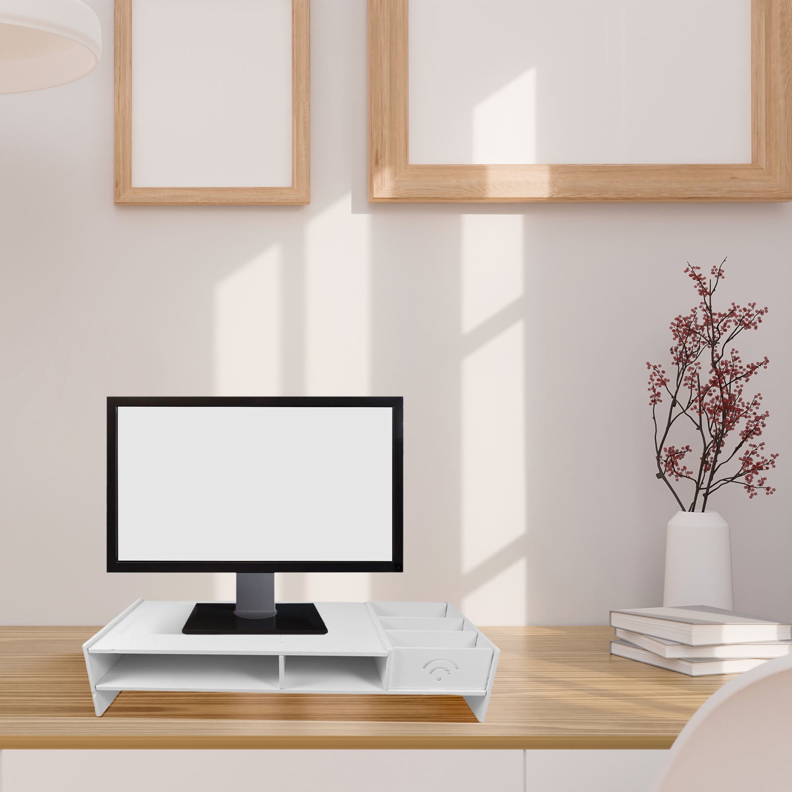 Masteelf Multi-Purpose Monitor Stand Riser with Drawer Laptop Stand ...