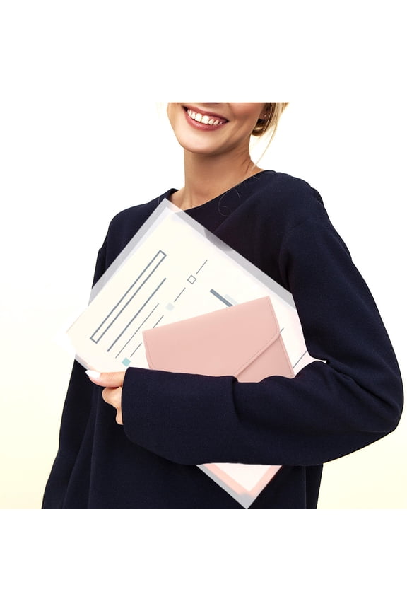 Multi-functional Passport Holder Handy Holder Portable Pouch Air Tickets Passport Travel Organizer Wallet for Women (Pink)