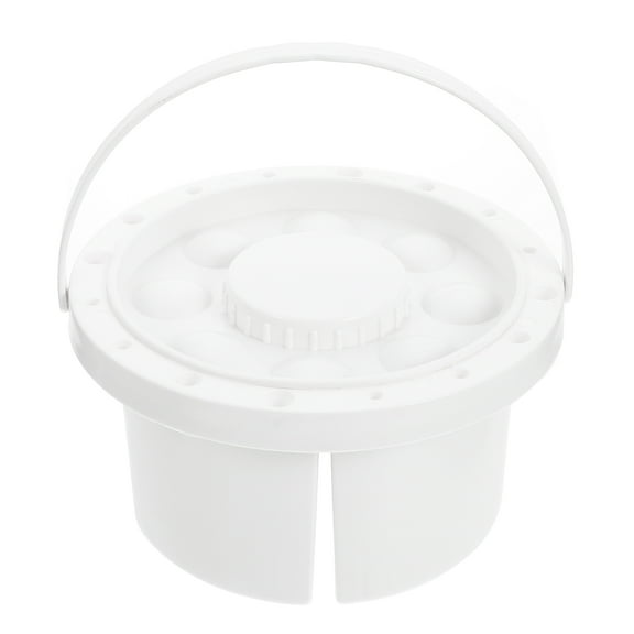 Masteelf Multi-functional Wash Tanks Student Stationery Cleaning Caddy Organizer White