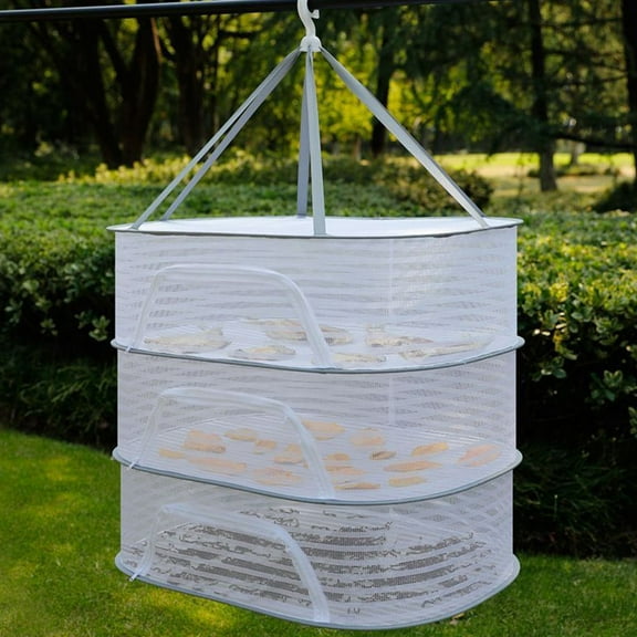 IDEANATEGRATE Sock Holder Drying Rack Steel Wire Multi Layer Foldable Design 1Set