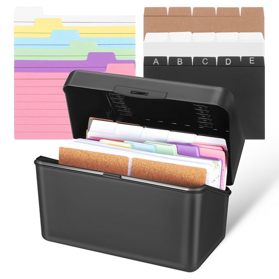 Masteelf MultiColored Index Card Set with Storage Box for Writing Smooth Experience High Capacity 3x5 Inches