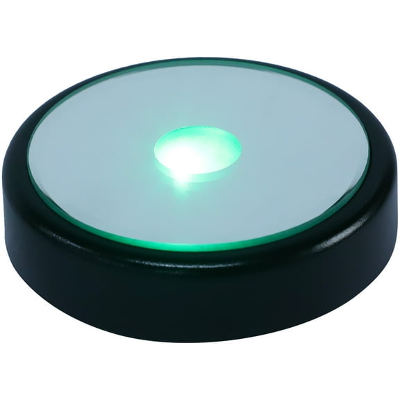 Masteelf Multicolor LED Light Base for Crystal Display Color Changing Stand Round Pedestal Small Portable Display Pedestal Crystal Pillar Display Stand