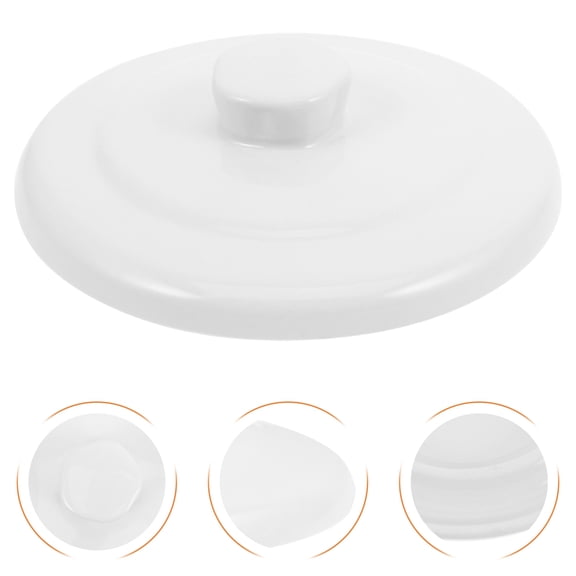 Masteelf Multifunctional Ceramic Stew Pot Lid For Electric Stew Cookers Suitable For Steaming Boiling And Slow Cooking For Bird Nest Soup And Porridge