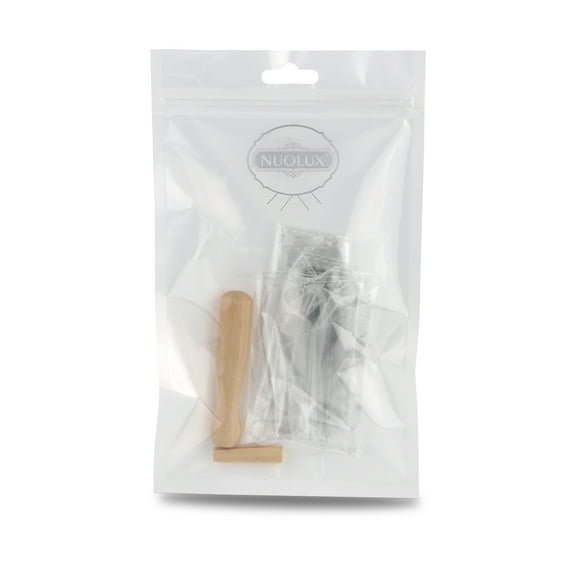 Masteelf NUOLUX Felting Needle Set with Wooden Handle for Wool Felt Use 7pcs Kit 80mm needles 70mm handle