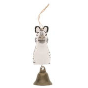 HONITANO Handcarved Wooden Zebra Bell Clear Sound for Hiking Biking Outdoors