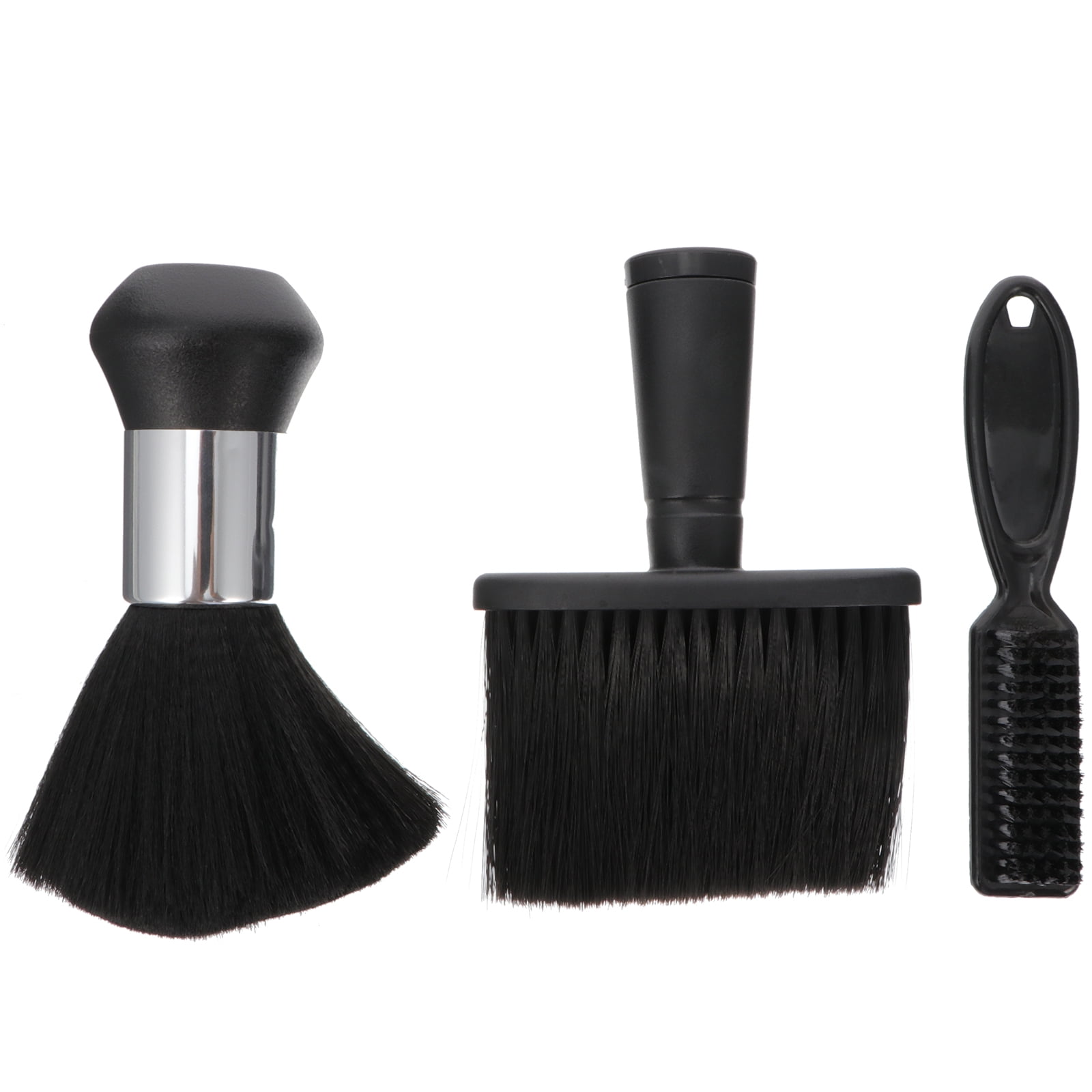 Masteelf Neck Duster Brush Set, Barber Hair Clipper Trimmer Cleaning Brush Neck Duster Beard Brush for Salon Home, 3pcs