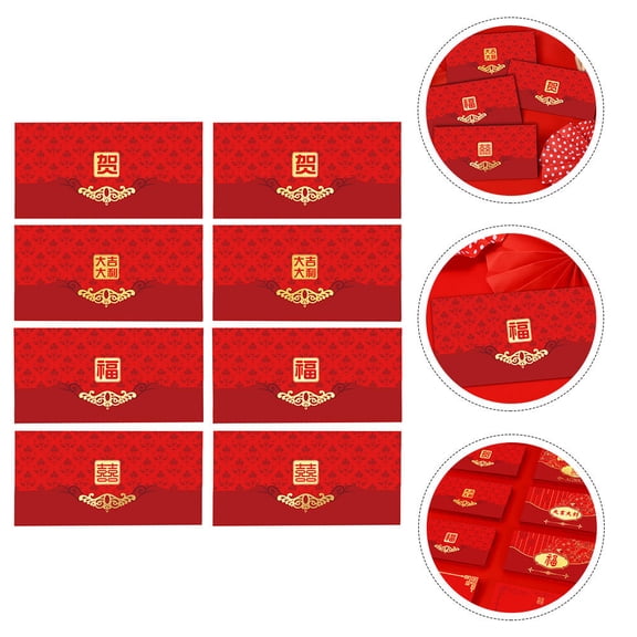Masteelf New Year Red Packets Lucky Envelope Spring Festival Envelopes
