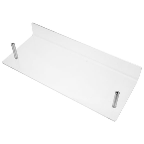 Masteelf No Punching Wall Hanging Shelving Clear Wall Mount Book Holder Acrylic Floating Book Storage Shelf Acrylic Magazine Holder Brochure Holder