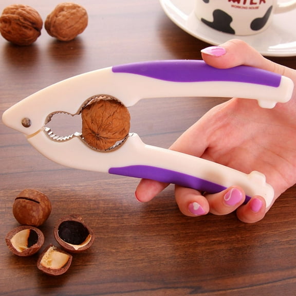 Masteelf Nut Crackers Walnut Heavy Duty Shell Seafood Walnut Opener Tool with Non-slip Handle(Random Color)