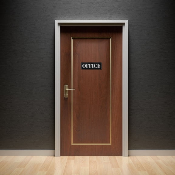 Masteelf  Office Logo Personalized Conference Staff Only Door Sign Stickers Work