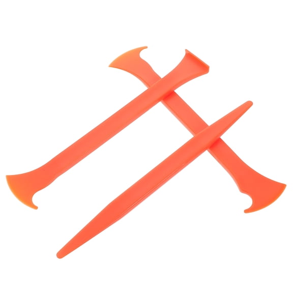 Masteelf Orange Plastic Car Vinyl Edge Tool for Wrapping and Trimming 3pcs Kit