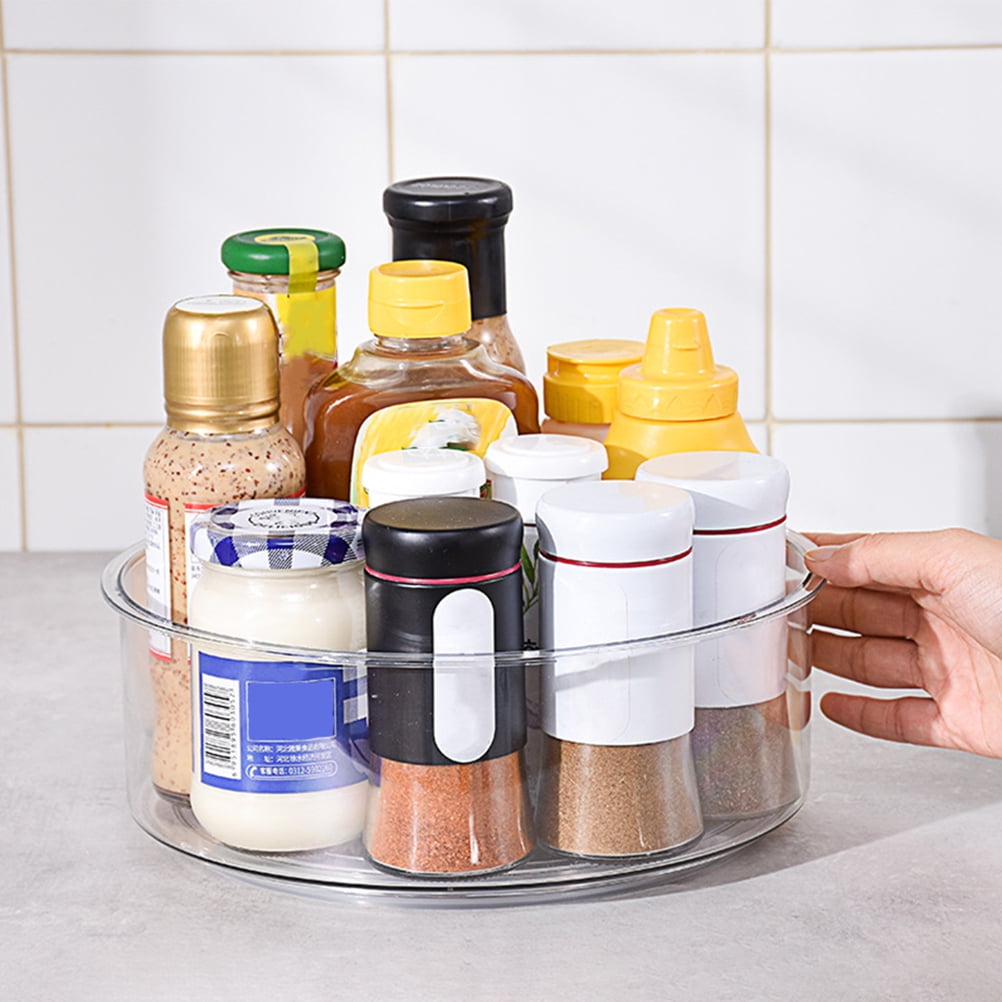 Masteelf Organisers Kitchen Organiser Kitchen Shelf Turntable Organizer Baby 31x28.5cm