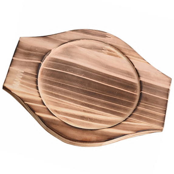 OFFIGAM Stone Bowl Mat with Wooden Base, Tableware Placemat for Kitchen and Home Use