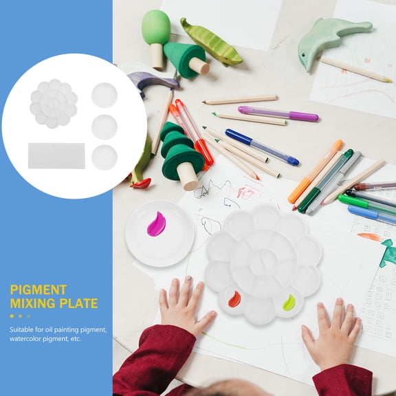 Masteelf Color Mixing Palette Set for Kids - Practical Paint Tray for Art and Craft Projects