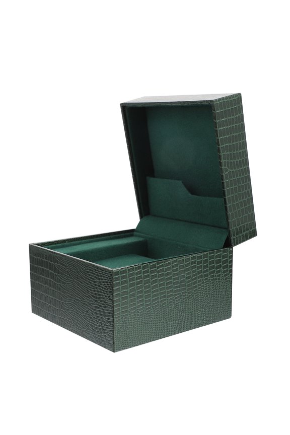 Green Clamshell Watch Storage Box Made of Premium Plastic for Storage 7 Inch