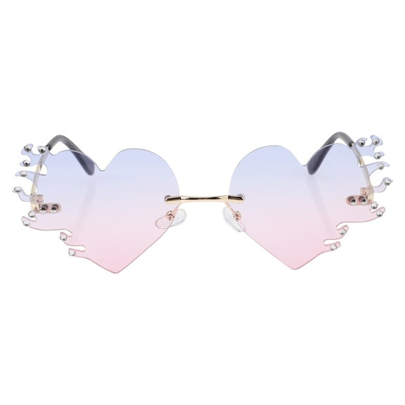 Masteelf Rimless Party Eyeglasses Dress-Up Sunglasses Costume Accessories for Men and Women Fun Favors