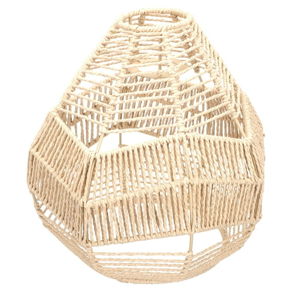 Masteelf Pendant Light Fixture Dining Room Paper Rope Lampshade Vintage Office