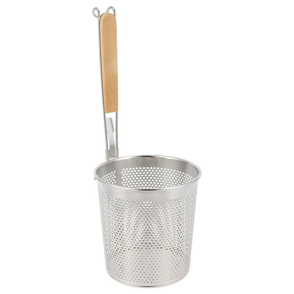 Masteelf Perforated Stainless Steel Pasta Basket Mesh Strainer Colander Fry Basket Wire Skimmer Spoon Spaghetti Noodle Frying 14CM