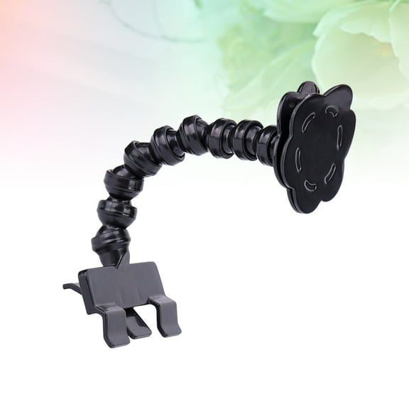 Masteelf Pet Use Photography Use Clip Holder Plastic Selfie Stick Smartphone Attachment(Black)