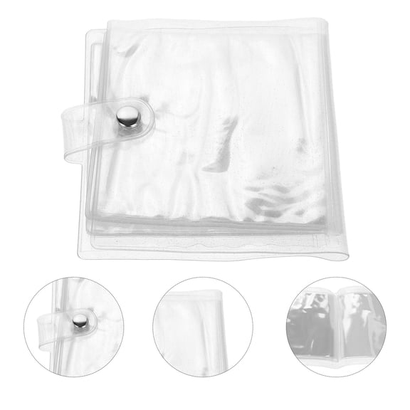 Masteelf Photo Album With Refillable Transparent Pages Photo Album Holder Book Mini Photo Album Small Transparent Holder