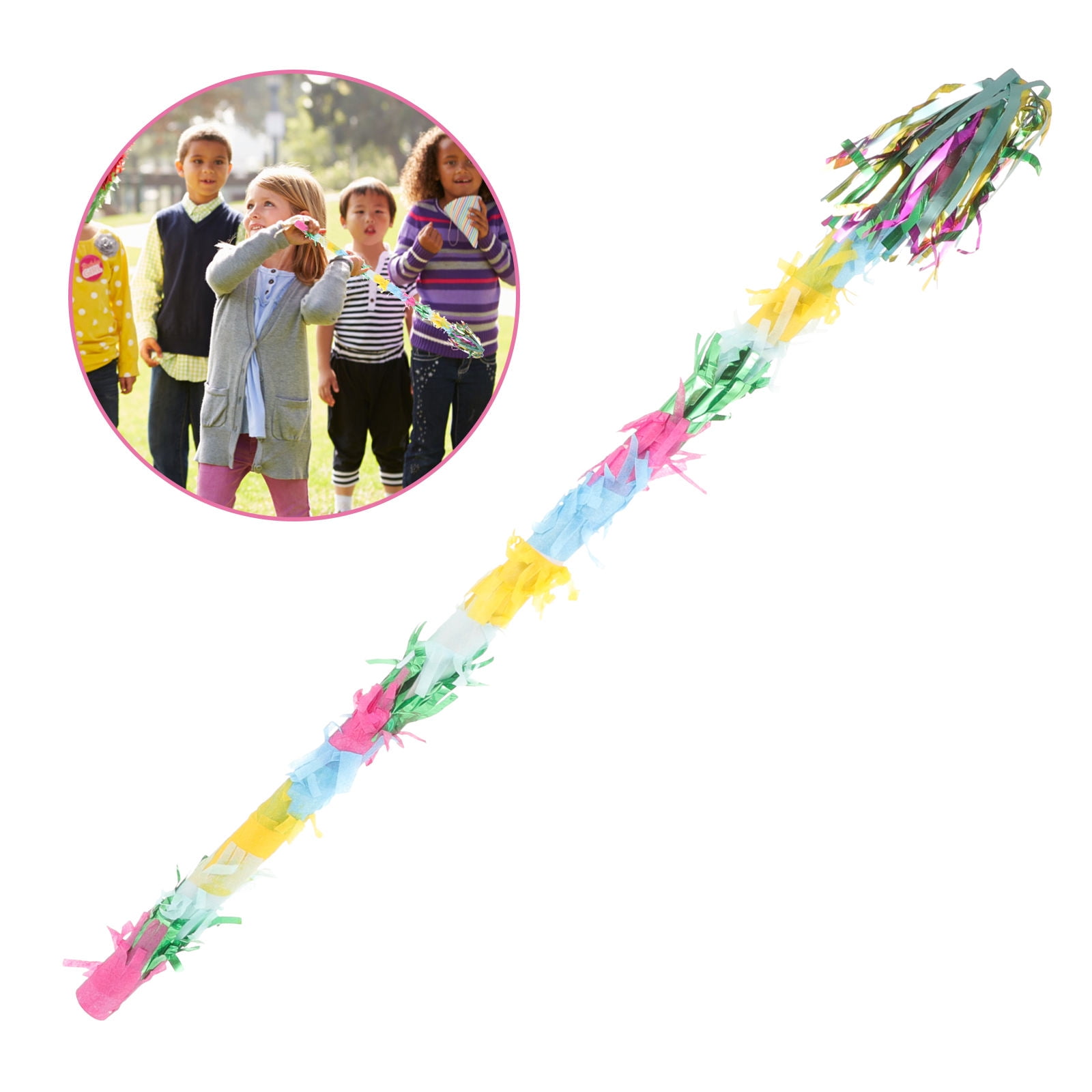 Masteelf Piata Baby Colorful Pinata Stick Pinata Birthday Child 59.5X2CM