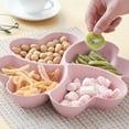 thumbnail image 1 of Masteelf Pink Multigrid Fruit Plate for Home Use Compact Size Snack Plate Made of PP, 1 of 8