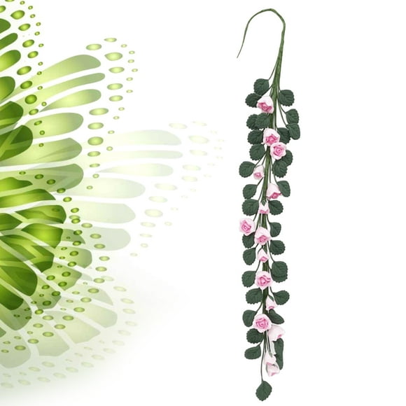 Masteelf Pink Resin Craft Artificial Flower for Home Decoration Creates Romantic Atmosphere 7 Inch Long Bouquet